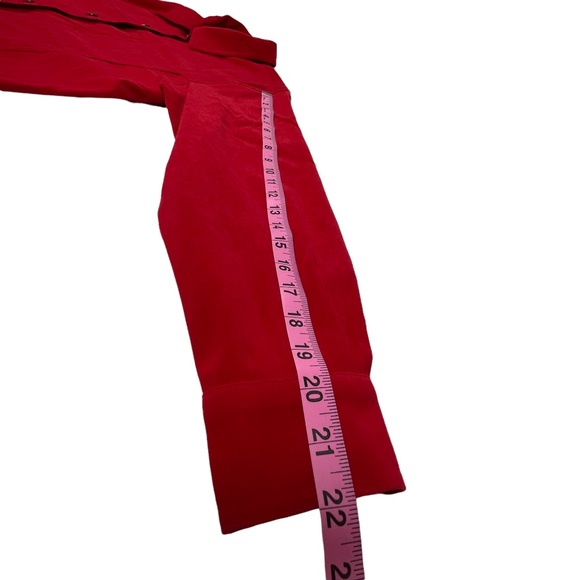 Talbots Petite Stretch Long Sleeve Button Down Red Shirt Size S. - Picture 12 of 13